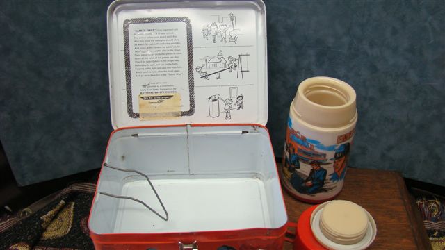 Emergency 1973 TV Series Metal Lunchbox with Thermos, Complete by